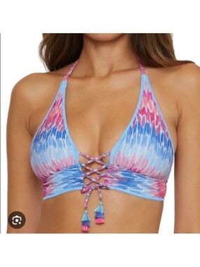 Becca By Rebecca Virtue Joshua Tree Halter Bikini Top Size M